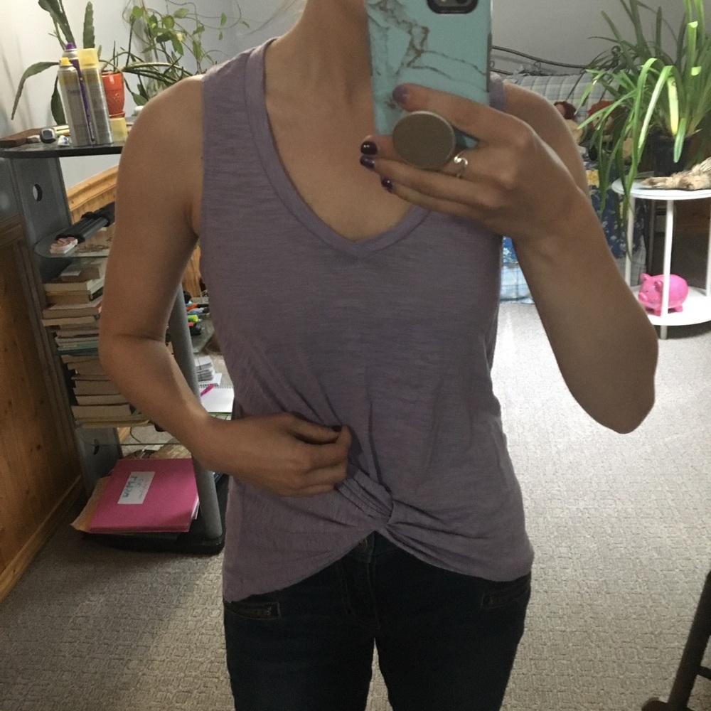 Lavender Knotted Tank